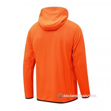 Chaqueta con Capucha del Barcelona 22-23 Naranja
