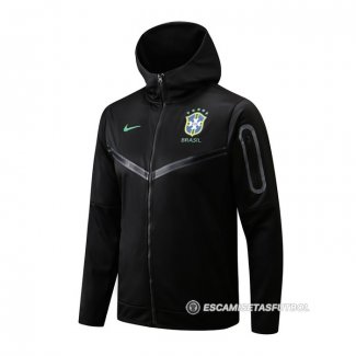 Chaqueta con Capucha del Brasil 22-23 Negro
