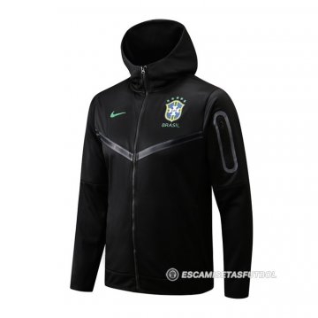 Chaqueta con Capucha del Brasil 22-23 Negro