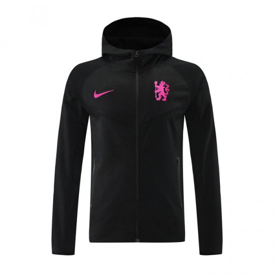 Chaqueta con Capucha del Chelsea 24-25 Negro - Haga un click en la imagen para cerrar