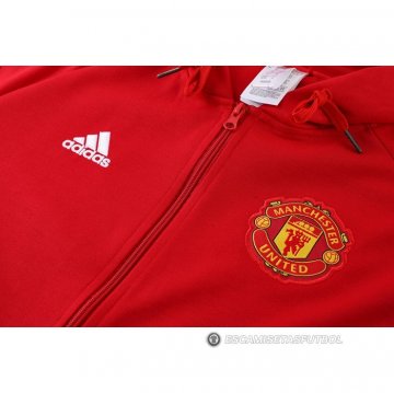 Chaqueta con Capucha del Manchester United 22-23 Rojo