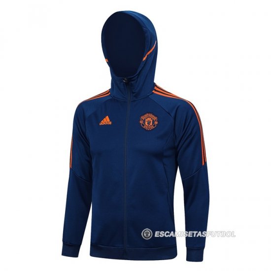 Chaqueta con Capucha del Manchester United 23-24 Azul - Haga un click en la imagen para cerrar