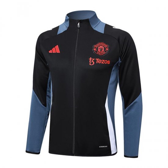Chaqueta del Manchester United 24-25 Negro y Gris - Haga un click en la imagen para cerrar