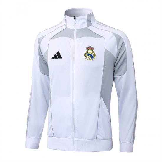 Chaqueta del Real Madrid 25-26 Blanco Gris - Haga un click en la imagen para cerrar