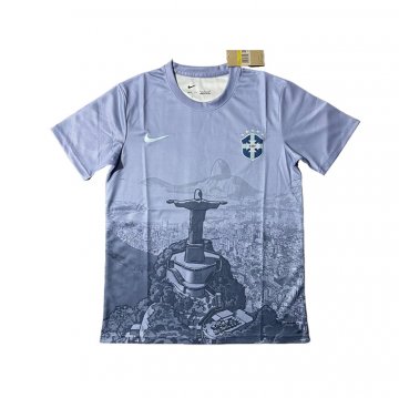 Tailandia Camiseta Brasil Jesus 2025-26 Gris