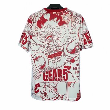 Tailandia Camiseta Japon Anime Luffy 25-26 Blanco Rojo