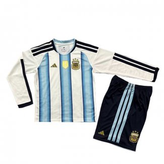 Camiseta Argentina 1ª Manga Larga Nino 2026