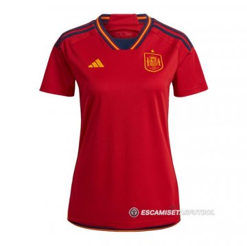Camiseta Espana 1ª Mujer 2022