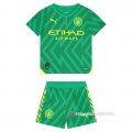 Camiseta Manchester City Portero Nino 23-24 Verde