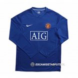 Camiseta Manchester United 1ª Manga Larga Retro 2002
