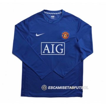 Camiseta Manchester United 1ª Manga Larga Retro 2002