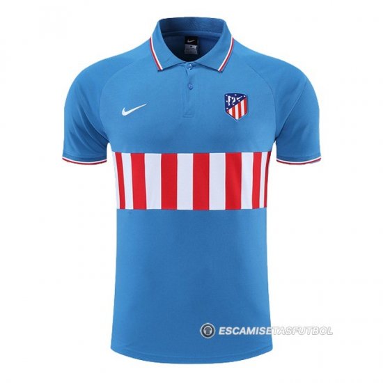 Camiseta Polo del Atletico Madrid 2022-23 Azul - Haga un click en la imagen para cerrar