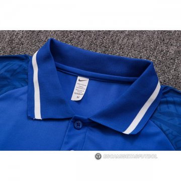Camiseta Polo del Atletico Madrid 22-23 Azul Oscuro