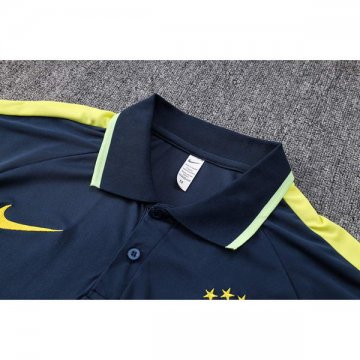 Camiseta Polo del Brasil 22-23 Azul Oscuro