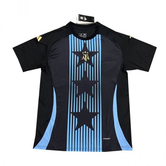 Camiseta Pre Partido del Argentina 2024 Negro - Haga un click en la imagen para cerrar