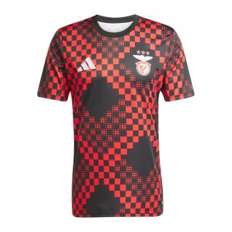 Camiseta Pre Partido del Benfica 25-26 Negro Rojo