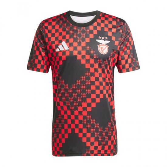 Camiseta Pre Partido del Benfica 25-26 Negro Rojo - Haga un click en la imagen para cerrar