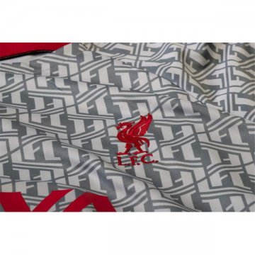 Camiseta Pre Partido del Liverpool 2022 Gris Oscuro