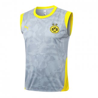 Camiseta de Entrenamiento Borussia Dortmund Sin Mangas 25-26 Gris