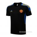 Camiseta de Entrenamiento Manchester United 2021-22 Negro