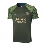 Camiseta de Entrenamiento Paris Saint-Germain Jordan 24-25 Verde