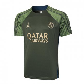 Camiseta de Entrenamiento Paris Saint-Germain Jordan 24-25 Verde