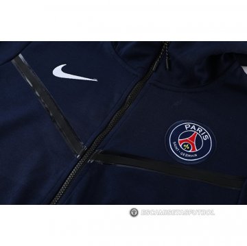 Chandal con Capucha del Paris Saint-Germain 2022-23 Azul