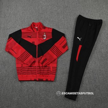 Chandal de Chaqueta del AC Milan 22-23 Rojo