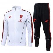 Chandal de Chaqueta del AC Milan Nino 25-26 Blanco