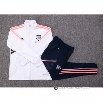Chandal de Chaqueta del Arsenal Nino 22-23 Blanco