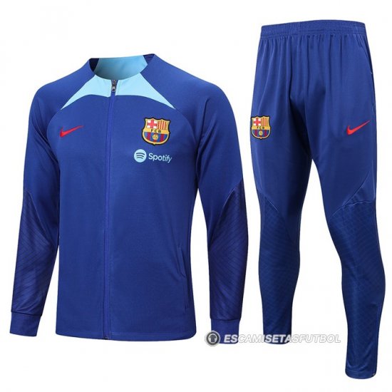 Chandal de Chaqueta del Barcelona 2022-2023 Azul - Haga un click en la imagen para cerrar