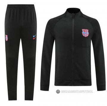 Chandal de Chaqueta del Barcelona 22-23 Negro