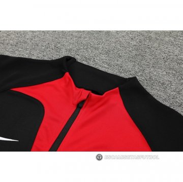 Chandal de Chaqueta del Corea del Sur 2022-23 Negro y Rojo