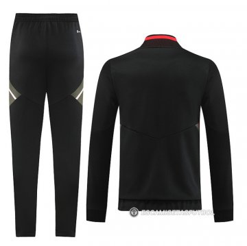 Chandal de Chaqueta del Manchester United 2022-23 Negro y Rojo
