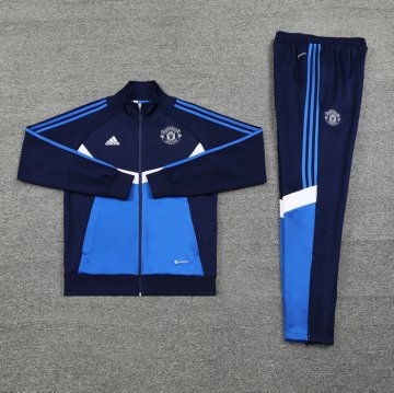 Chandal de Chaqueta del Manchester United 2024-2025 Azul