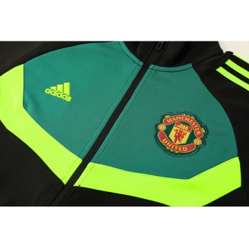 Chandal de Chaqueta del Manchester United 24-25 Negro y Verde