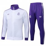Chandal de Chaqueta del Real Madrid 24-25 Blanco Purpura