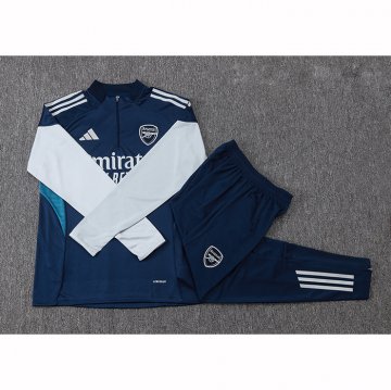 Chandal de Sudadera del Arsenal Nino 25-26 Azul Gris