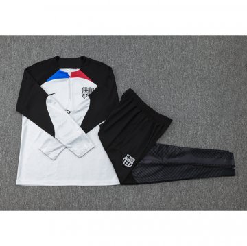 Chandal de Sudadera del Barcelona Nino 2023-24 Gris