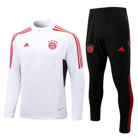 Chandal de Sudadera del Bayern Munich Nino 22-23 Blanco - Haga un click en la imagen para cerrar