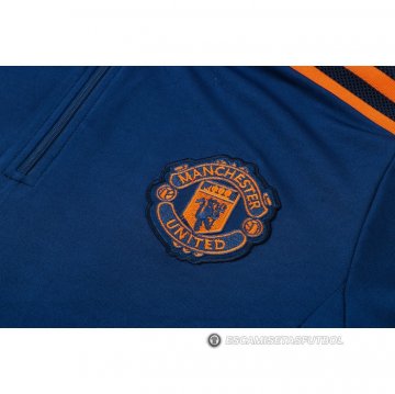 Chandal de Sudadera del Manchester United 2022-2023 Azul