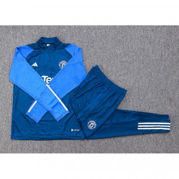 Chandal de Sudadera del Manchester United 23-24 Azul