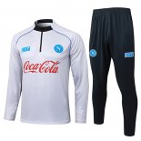 Chandal de Sudadera del Napoli 25-26 Blanco