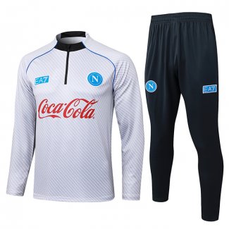 Chandal de Sudadera del Napoli 25-26 Blanco