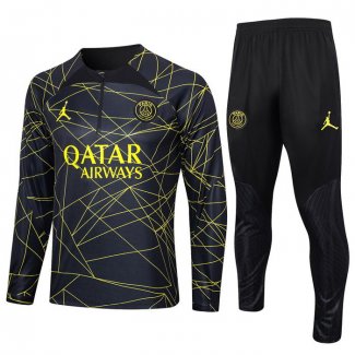Chandal de Sudadera del Paris Saint-Germain Jordan Nino 2023-24 Negro