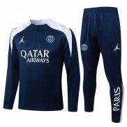 Chandal de Sudadera del Paris Saint-Germain Nino 25-26 Azul Blanco