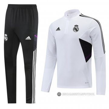 Chandal de Sudadera del Real Madrid 22-23 Blanco