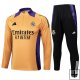 Chandal de Sudadera del Real Madrid Nino 24-25 Amarillo