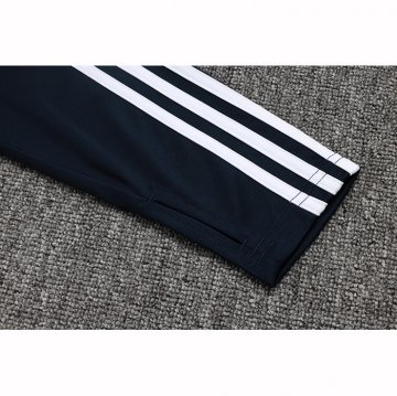 Chandal de Sudadera del Real Madrid Nino 25-26 Negro Blanco