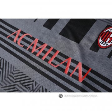 Chandal del AC Milan Manga Corta 22-23 Gris - Pantalon Corto